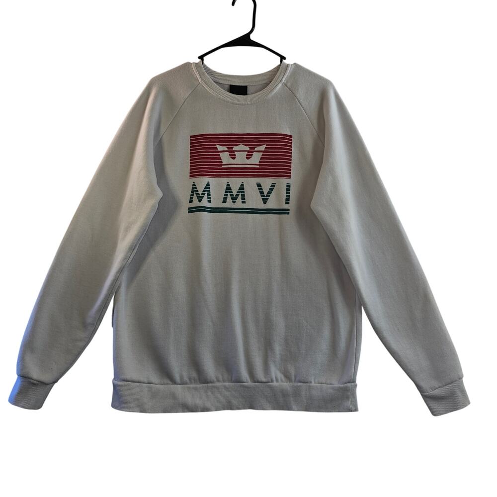Supra MMVI Crew Neck Sweatshirt Women's Size M White